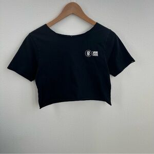 Vans Black off the shoulder Cropped Tee